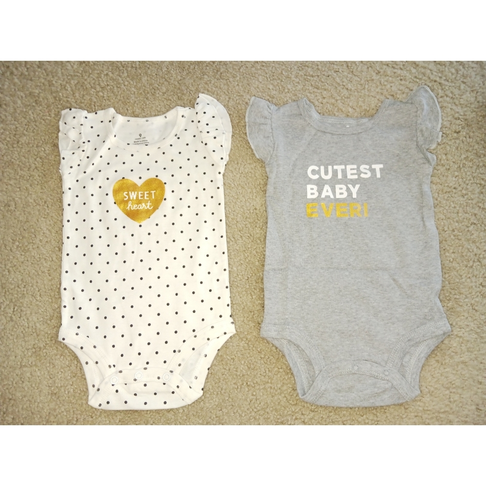 2 Piece Baby Girl Onesie Outfit Set